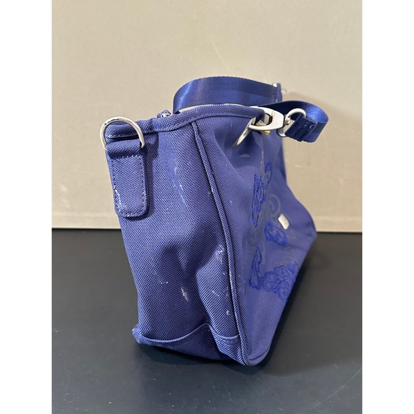 Haiku Blue Canvas Embroidered Cloud Tote Bag Eco Friendly Travel Handbag - Picture 4 of 8